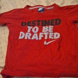 Nike Kids Red 'Destined to Be Drafted' T-Shirt 0285